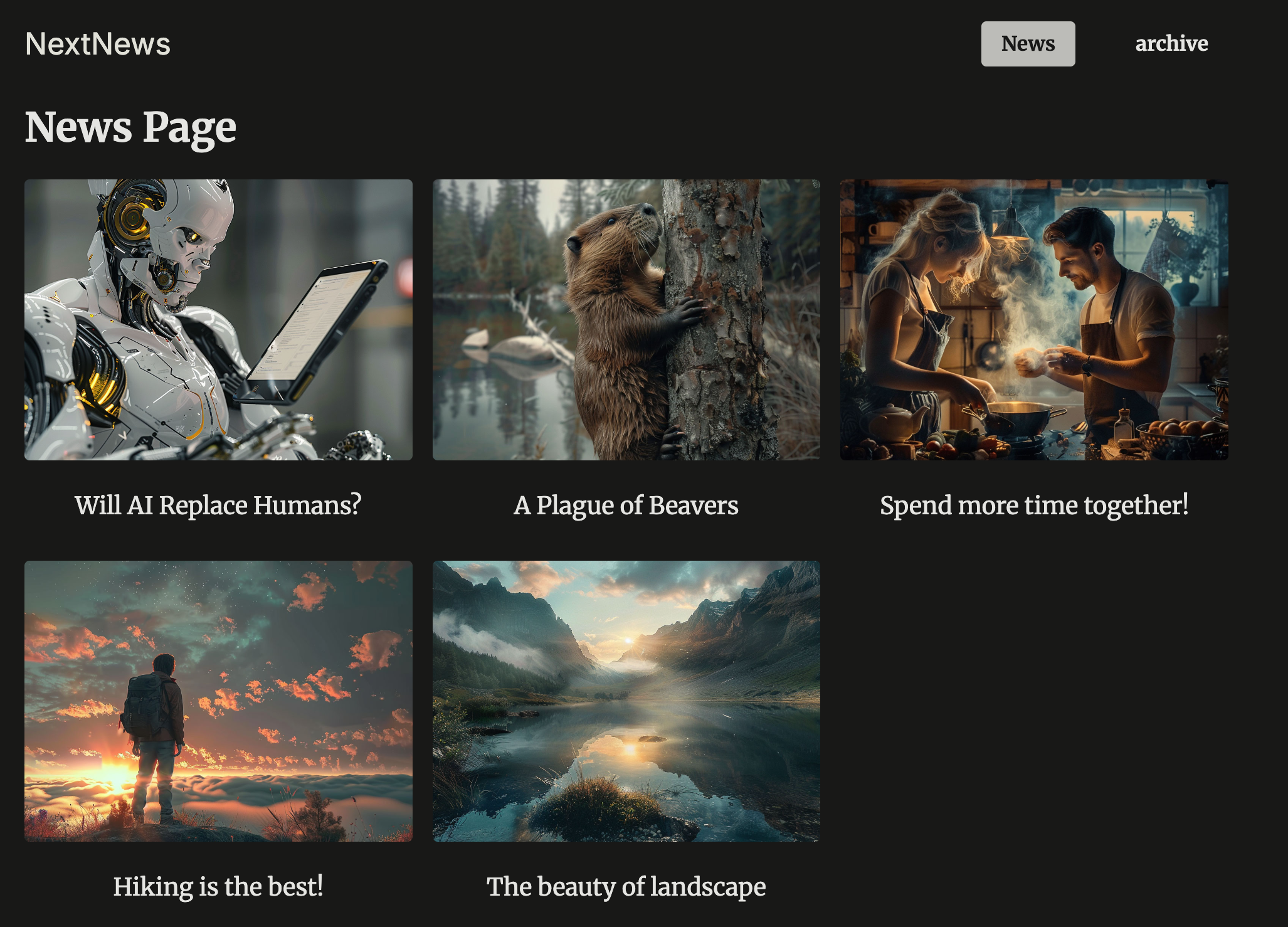 News Explorer Application